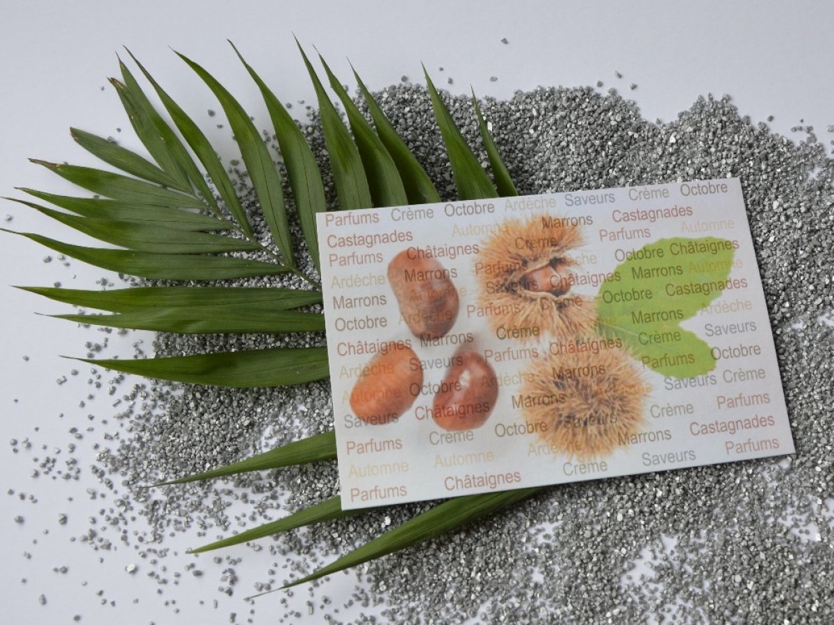 Image de présentation Création de cartes de visite olfactives "crème de marron" pour industriel de l'agro-alimentaire 